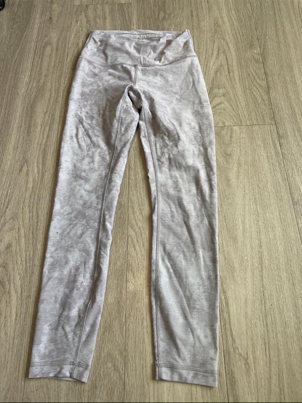 lululemon athletica Light Gray Marble Leggings
